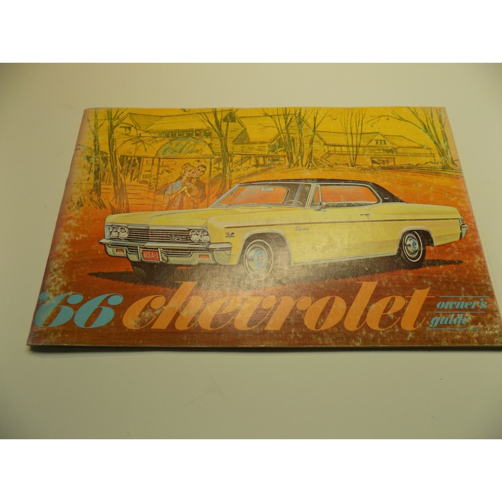 1966 Chevrolet Owners Guide Manual Original 3rd Edition Part 3879851 Impala GM